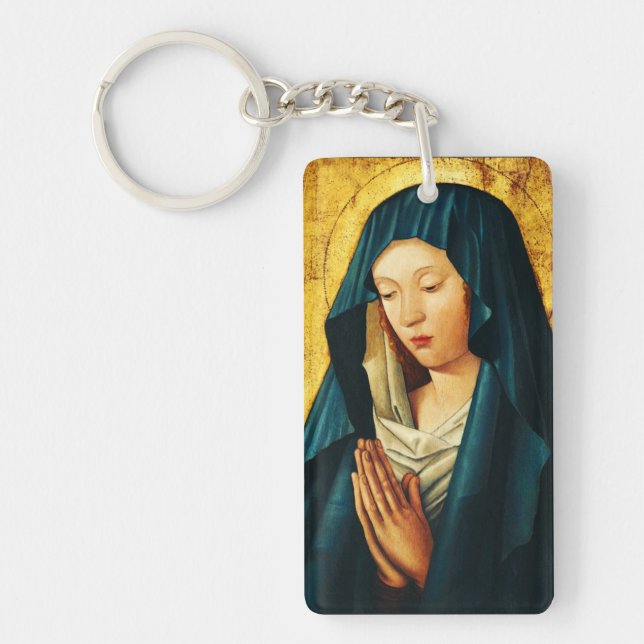 Virgin in prayer of Riga Keychain (Front)