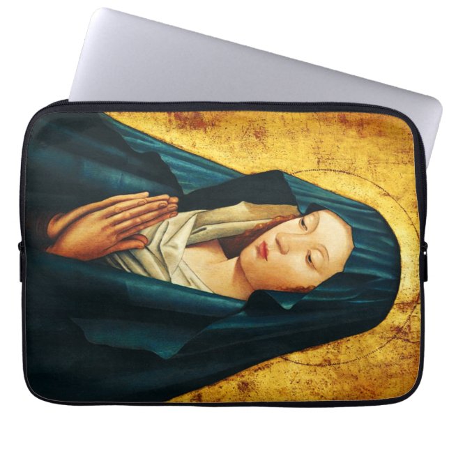 Virgin in prayer of Riga Laptop Sleeve (Front)