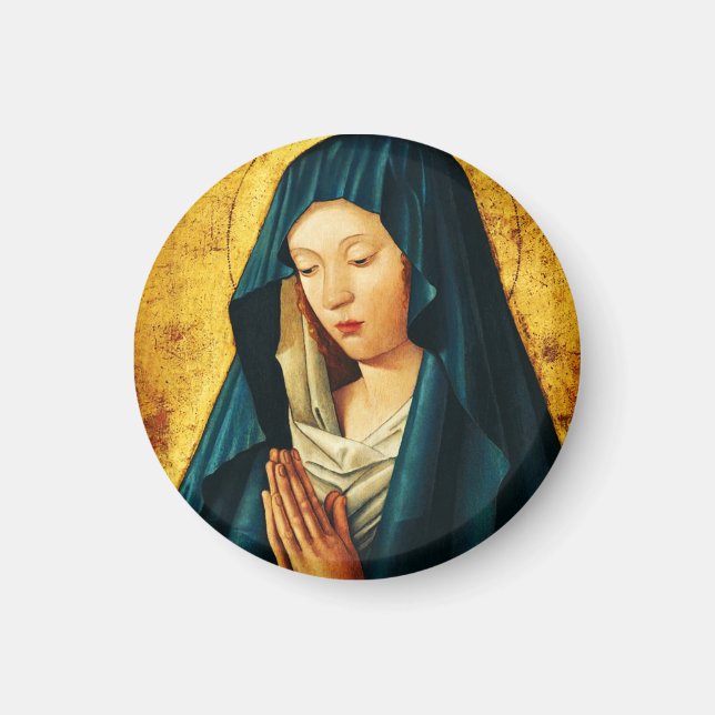 Virgin in prayer of Riga Magnet (Front)