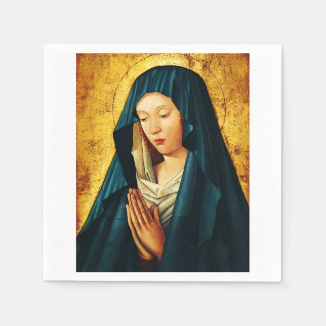 Virgin in prayer of Riga Napkin (Front)