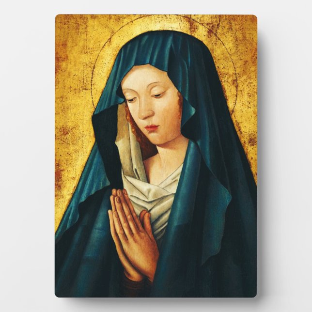 Virgin in prayer of Riga Plaque (Front)