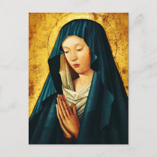 Virgin in prayer of Riga Postcard