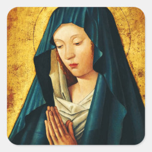 Virgin in prayer of Riga Square Sticker