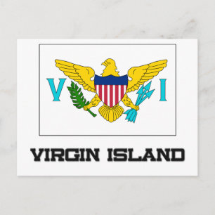 Virgin Island Flag Postcard