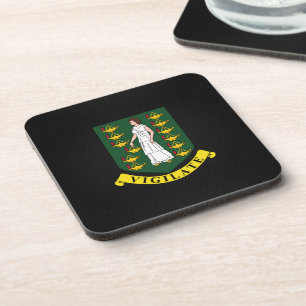 Virgin Islander coat of arms Coaster