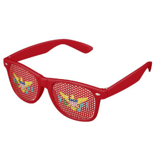Virgin Islander coat of arms Retro Sunglasses