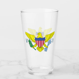 Virgin Islands Flag Glass Cup