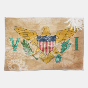 Virgin Islands Flag Kitchen Towel