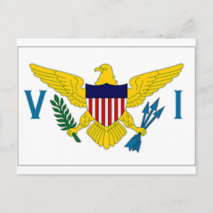 Virgin Islands Flag Postcard