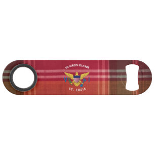Virgin Islands Flag St. Croix USVI Madras Bar Key