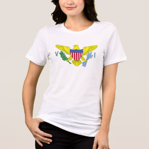 Virgin Islands Flag T-Shirt Tri-Blend Shirt
