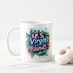 Virgin Islands Graffiti Vibes: Island Street Art Coffee Mug
