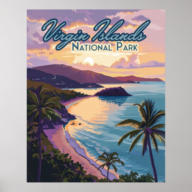 Virgin Islands National Park Beach St John  Poster (Front)