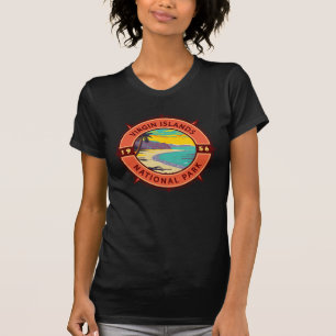 Virgin Islands National Park Retro Compass Emblem T-Shirt