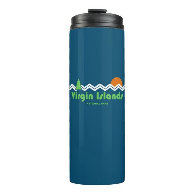 Virgin Islands National Park Retro Thermal Tumbler (Front)