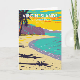 Virgin Islands National Park Trunk Bay Beach Card