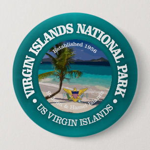 Virgin Islands NP2 4 Inch Round Button
