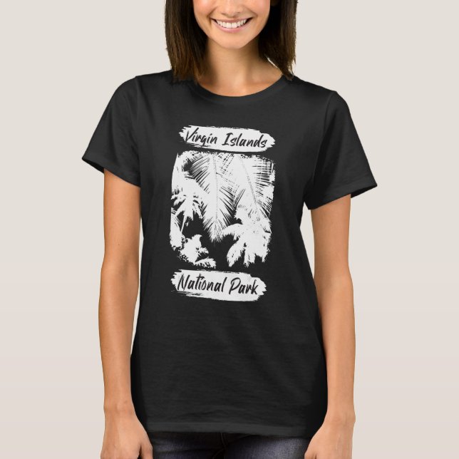 Virgin Islands Palm tree St John National Park Sai T-Shirt (Front)