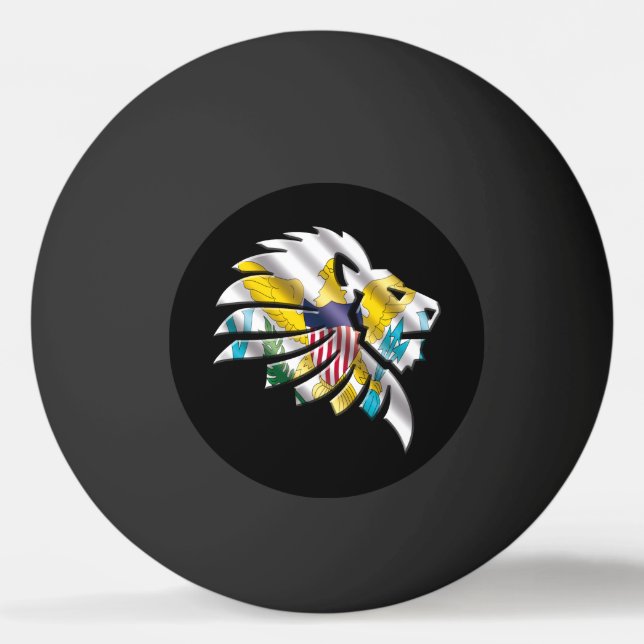 Virgin Islands Ping Pong Ball (Front)