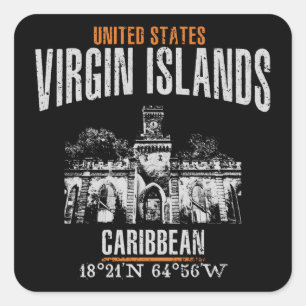 Virgin Islands Square Sticker