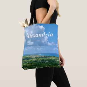 Virgin Islands St. Croix Sandy Point Personalize Tote Bag