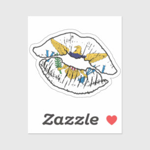 Virgin Islands Virgin Islander Lipstick Love Flag