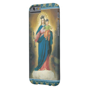 Virgin Madonna Mary with Christ Child Jesus Lily Barely There iPhone 6 Case