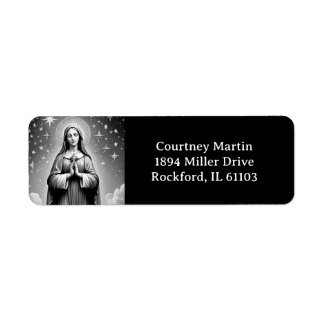 Virgin Mary Adress Label