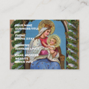 Virgin Mary and Baby Jesus Business Card