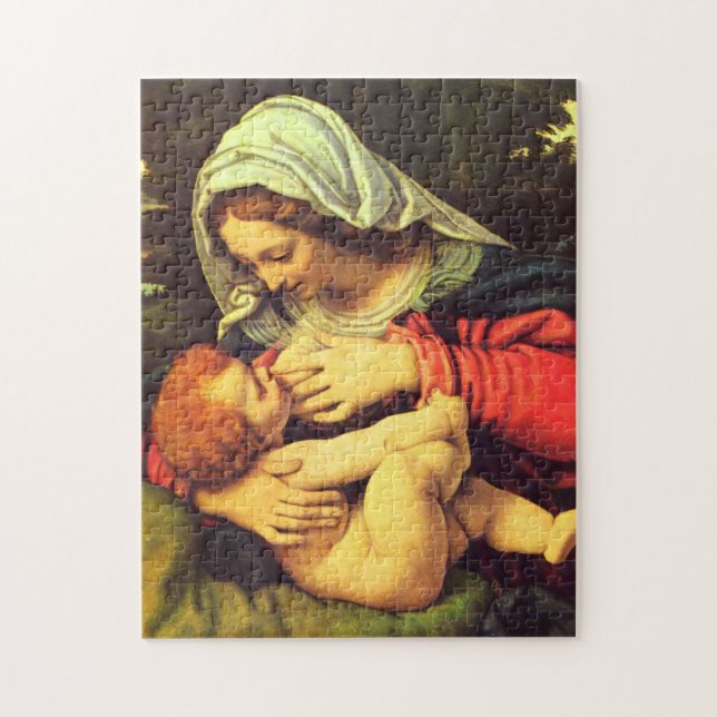 Virgin Mary and Child by Andrea Solario Jigsaw Puzzle (Vertical)