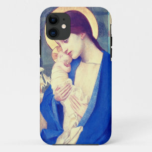 Virgin Mary and Child by Marianne Stokes iPhone 11 Case