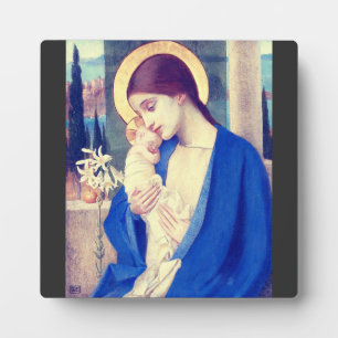 Virgin Mary and Child by Marianne Stokes Plaque