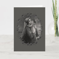Virgin Mary and Child Jesus with Dark Silver Frame