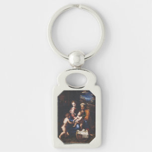 Virgin Mary and Child with John the Baptist Keychain