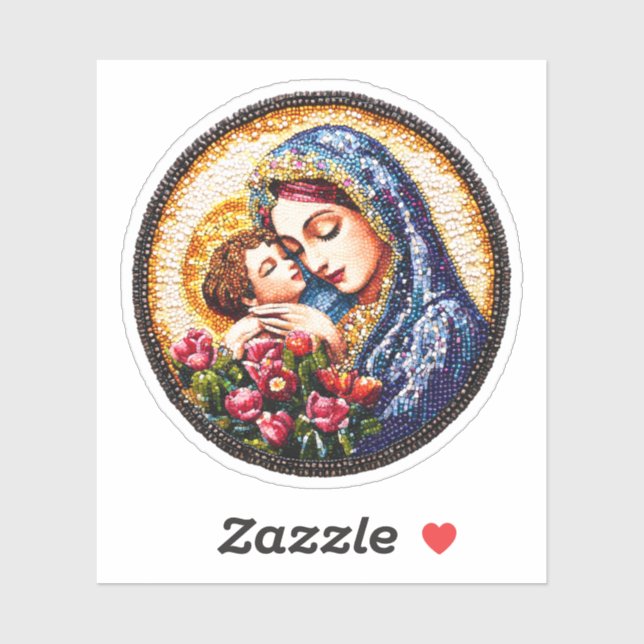 Virgin Mary and Christ Child Vinyl (Sheet)