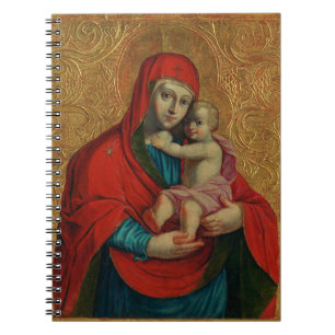 Virgin Mary and Jesus Child by Jan Rombauer Notebook