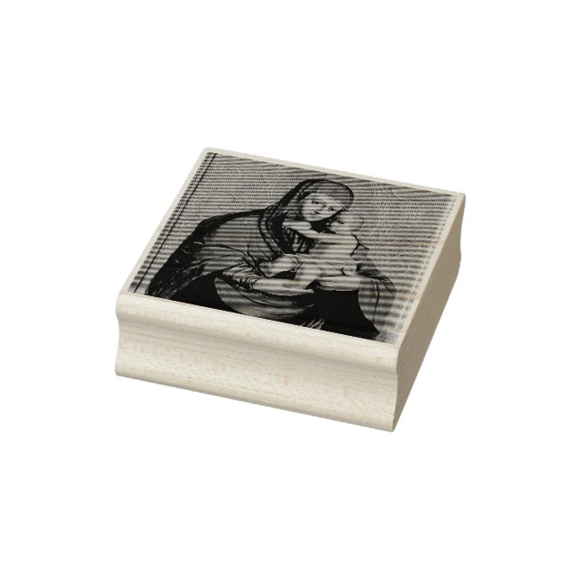 Virgin Mary and Jesus Child by Jan Rombauer Rubber Stamp (Stamp)