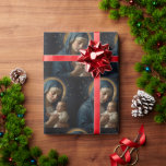 Virgin Mary and Jesus Christmas Wrapping Paper<br><div class="desc">Wrap your Christmas gifts in the spirit of the season with our stunning Virgin Mary and Baby Jesus wrapping paper. This beautiful design features a timeless image of the Blessed Virgin Mary cradling the infant Jesus Christ, capturing the essence of the Nativity story. Perfect for Christian and Catholic families, this...</div>