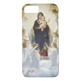 Virgin Mary and Jesus with angels Case-Mate iPhone Case