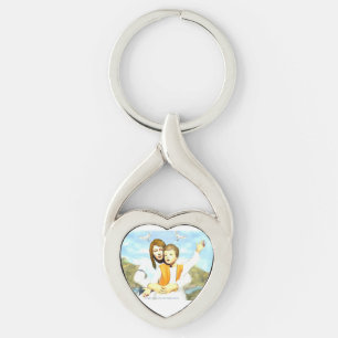 Virgin Mary and the Child Jesus Keychain