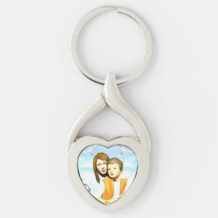 Virgin Mary and the Child Jesus Keychain