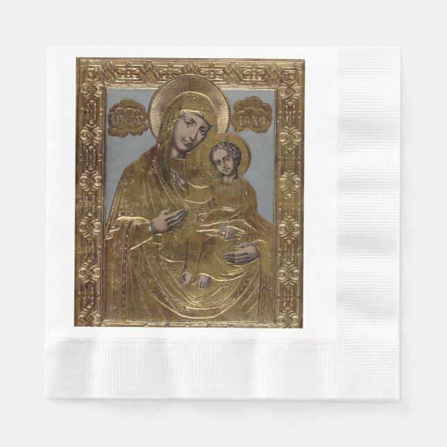 Virgin Mary and The Christ Child Napkin (Front)