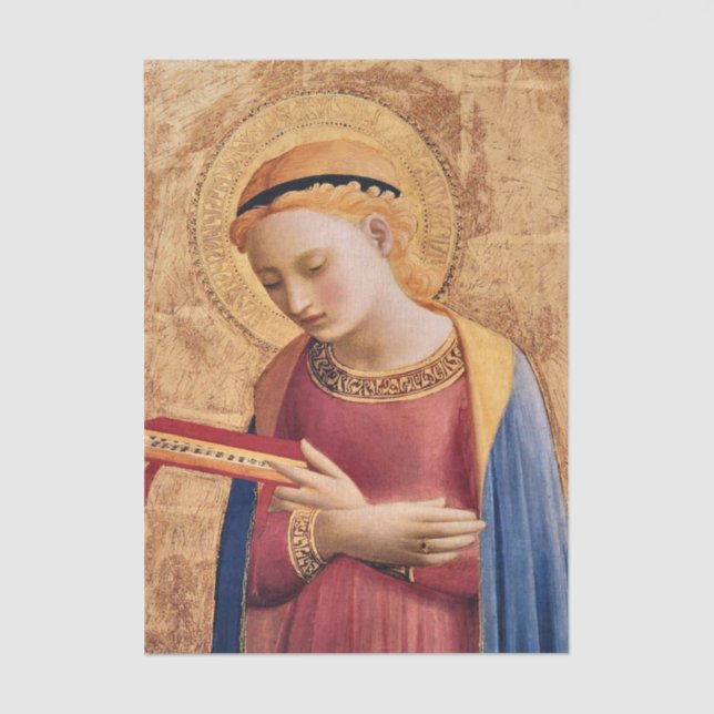 Virgin Mary Annunciate by Fra Angelico Tissue Paper (Front)