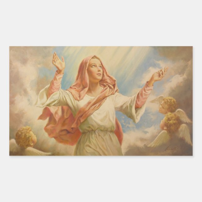 Virgin Mary Assumption Sticker (Front)