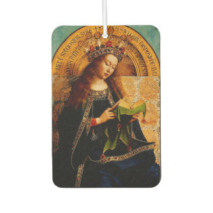Virgin Mary by Jan van Eyck Air Freshener