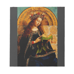 Virgin Mary by Jan van Eyck Notepad