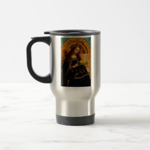 Virgin Mary by Jan van Eyck Travel Mug