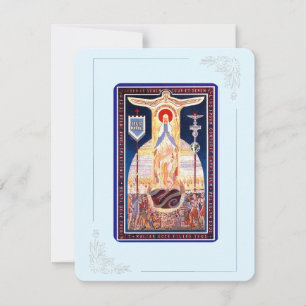 Virgin Mary Catholic Funeral Memorial Holy Card
