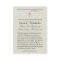 Virgin Mary Catholic Funeral Memorial Holy Card -