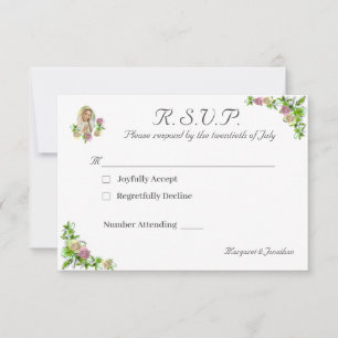 Virgin Mary Catholic Wedding Response Card